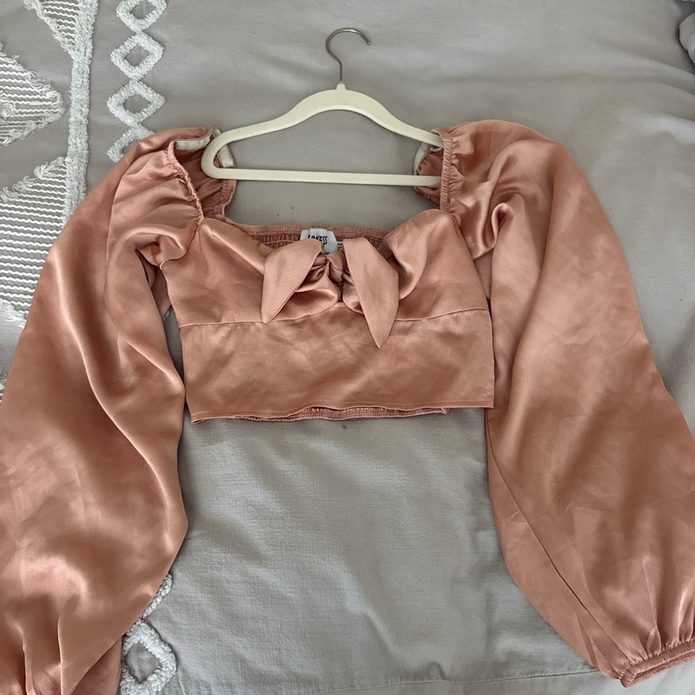 Princess Polly Blush Pink Puff Sleeve Blouse